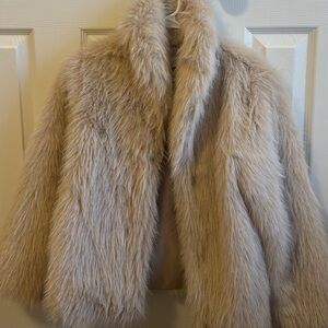 RSQ Faux Fur Jacket in Light Tan